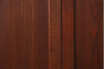 アンティーク 框が太いキレイな帯戸2枚セット(板戸、建具)