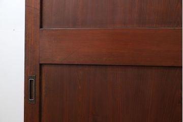 アンティーク 框が太いキレイな帯戸2枚セット(板戸、建具)