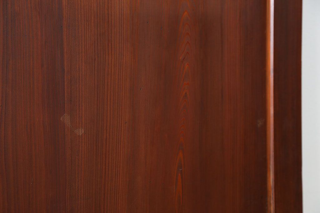 アンティーク 框が太いキレイな帯戸2枚セット(板戸、建具)