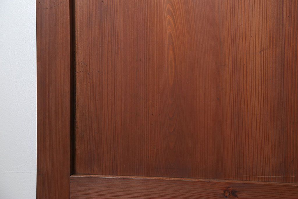 アンティーク 框が太いキレイな帯戸2枚セット(板戸、建具)