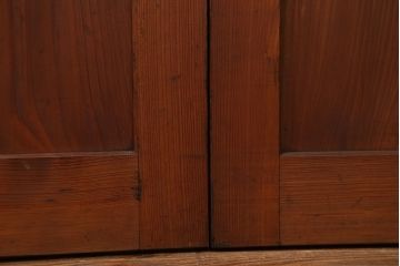 アンティーク 框が太いキレイな帯戸2枚セット(板戸、建具)