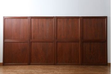 古民具・骨董 状態の良いキレイな帯戸4枚セット(板戸、建具)