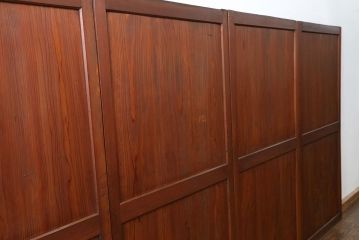 古民具・骨董 状態の良いキレイな帯戸4枚セット(板戸、建具)