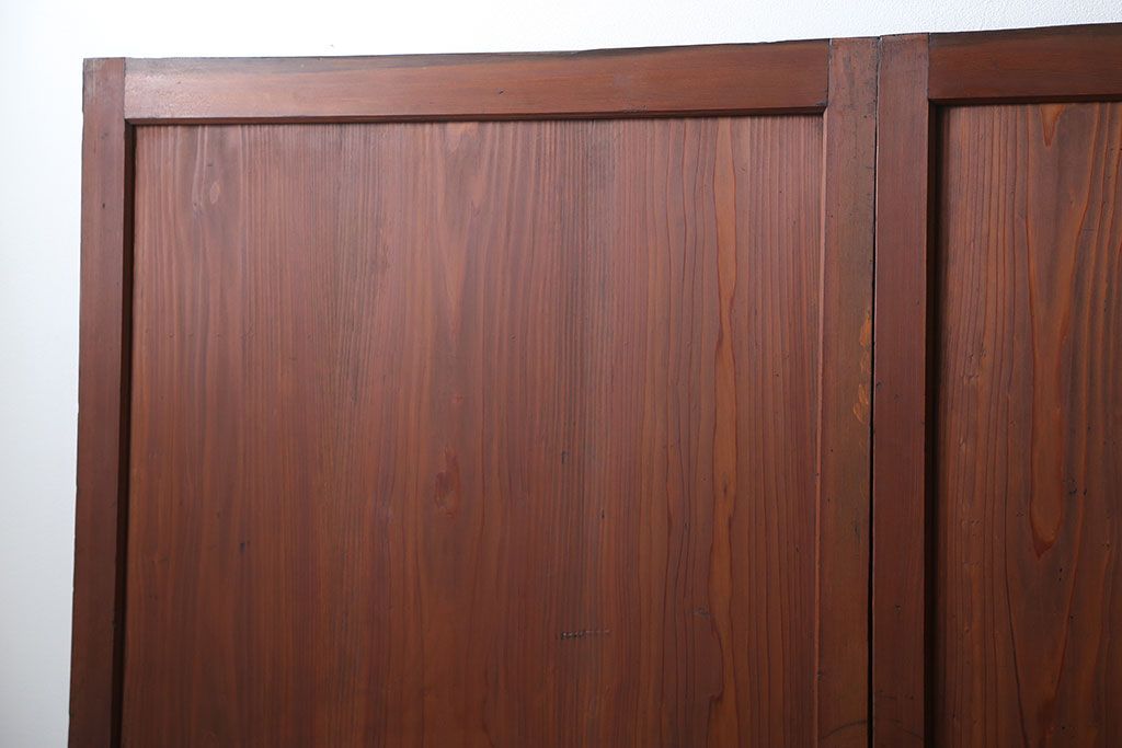 古民具・骨董 状態の良いキレイな帯戸4枚セット(板戸、建具)