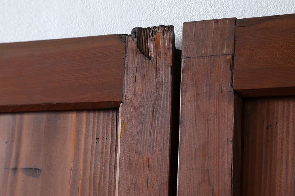 古民具・骨董 状態の良いキレイな帯戸4枚セット(板戸、建具)