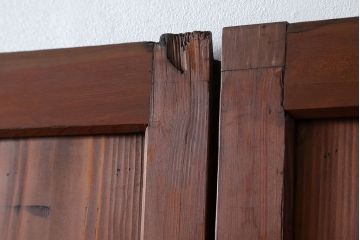 古民具・骨董 状態の良いキレイな帯戸4枚セット(板戸、建具)