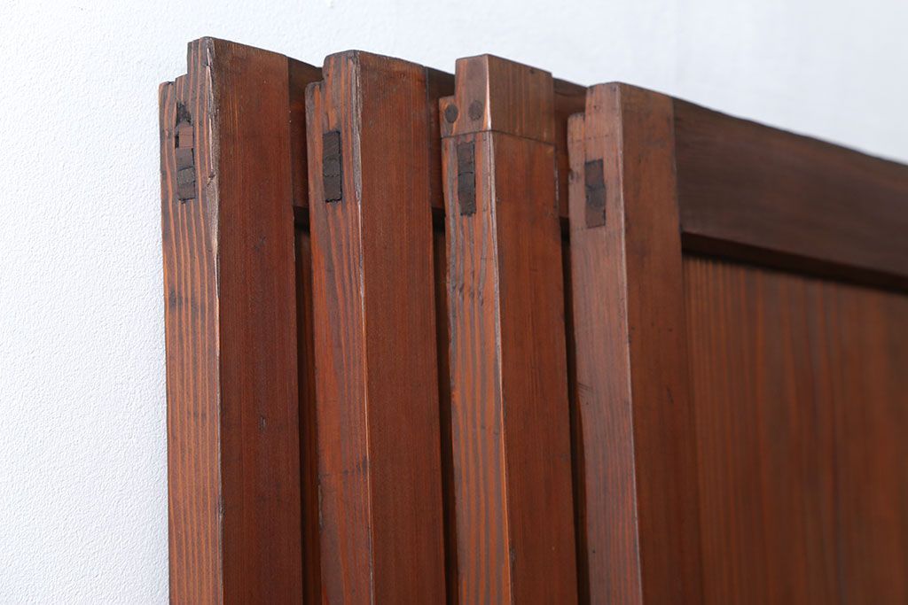 古民具・骨董 状態の良いキレイな帯戸4枚セット(板戸、建具)