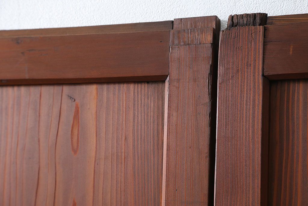 古民具・骨董 状態の良いキレイな帯戸4枚セット(板戸、建具)