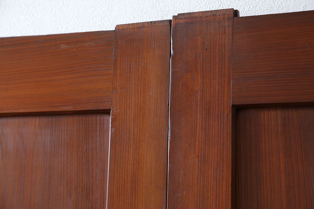 古民具・骨董 美品　厚い框組みの重厚な帯戸4枚セット