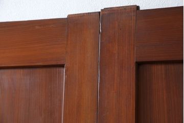 古民具・骨董 美品　厚い框組みの重厚な帯戸4枚セット