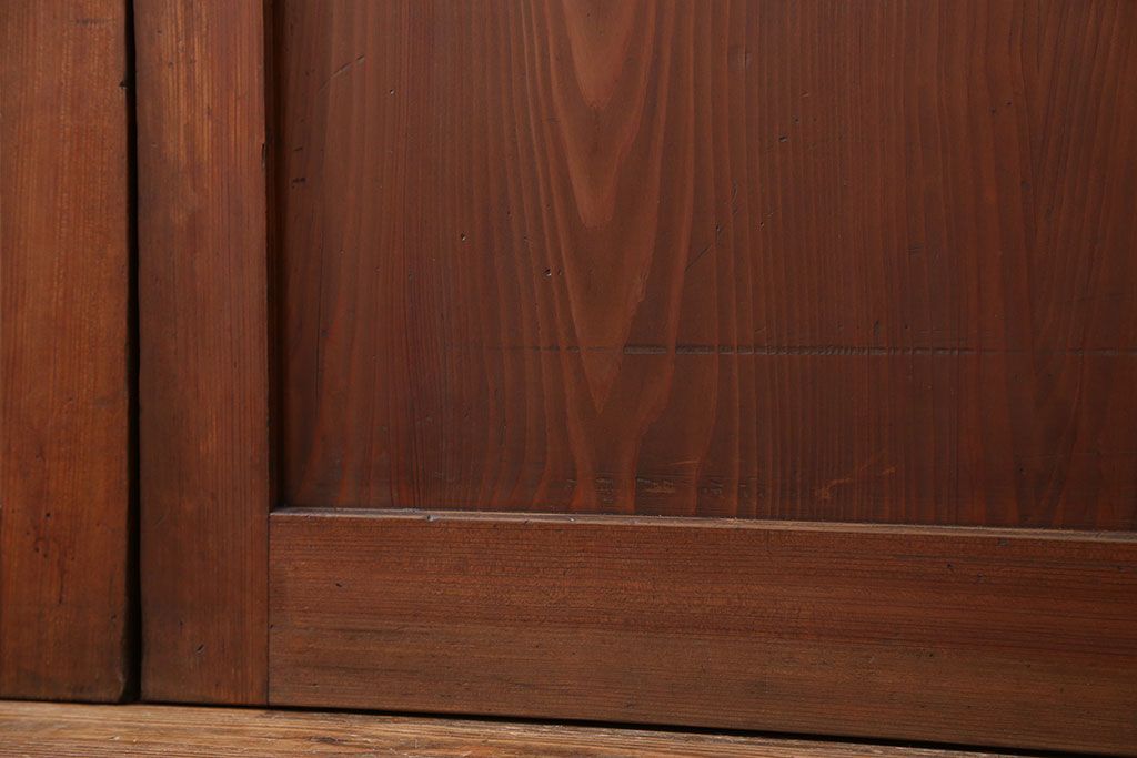 古民具・骨董 美品　厚い框組みの重厚な帯戸4枚セット