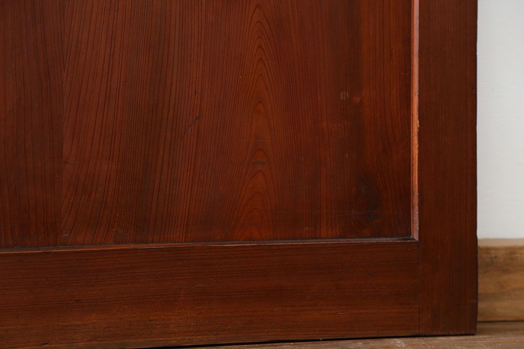 古民具・骨董 美品　厚い框組みの重厚な帯戸4枚セット