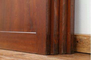 古民具・骨董 美品　厚い框組みの重厚な帯戸4枚セット