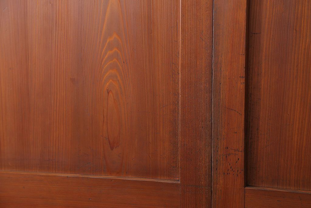 古民具・骨董 美品　厚い框組みの重厚な帯戸4枚セット