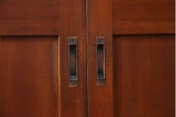 古民具・骨董 美品　厚い框組みの重厚な帯戸4枚セット