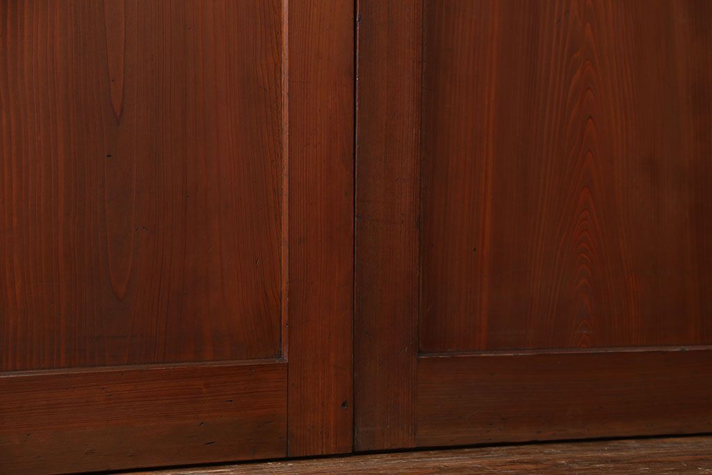 古民具・骨董 美品　厚い框組みの重厚な帯戸4枚セット