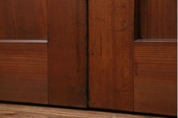 古民具・骨董 美品　厚い框組みの重厚な帯戸4枚セット