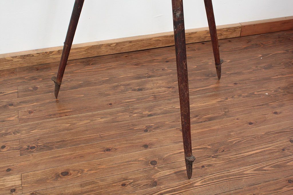 アンティーク雑貨　古い服部 トーコー トランシット(測量機)三脚付き