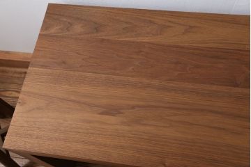 中古　インテリアショップ　リアルスタイル製(Real Style)ウォールナットサイドテーブル(センターテーブル、コンソールテーブル)