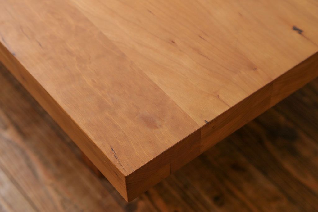 中古　インテリアショップ　リアルスタイル製(Real Style)ブラックチェリー　センターテーブル　定価約20万円