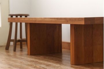 中古　インテリアショップ　リアルスタイル製(Real Style)ブラックチェリー　センターテーブル　定価約20万円