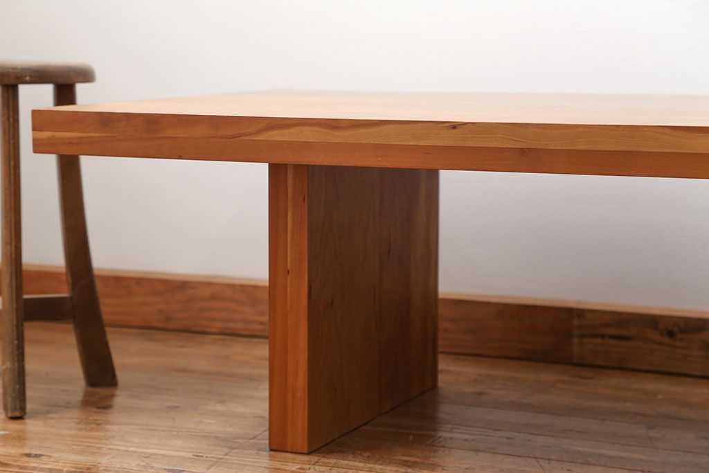 中古　インテリアショップ　リアルスタイル製(Real Style)ブラックチェリー　センターテーブル　定価約20万円