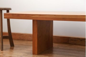 中古　インテリアショップ　リアルスタイル製(Real Style)ブラックチェリー　センターテーブル　定価約20万円