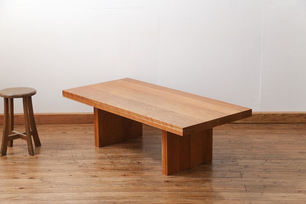 中古　インテリアショップ　リアルスタイル製(Real Style)ブラックチェリー　センターテーブル　定価約20万円