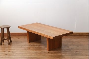 中古　インテリアショップ　リアルスタイル製(Real Style)ブラックチェリー　センターテーブル　定価約20万円