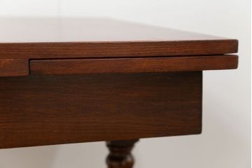ヴィンテージ家具　イギリスビンテージ　小さなドローリーフテーブル(エクステンションテーブル)