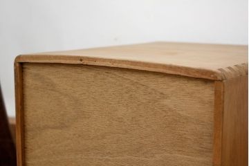 レトロ家具　昭和レトロ 古い木味のシンプルなアンティーク三段小引き出し