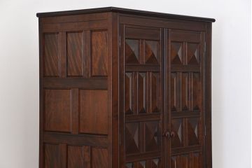 中古　松本民芸家具　希少なSII型洋服タンス　定価約59万　(ワードローブ、洋服箪笥)