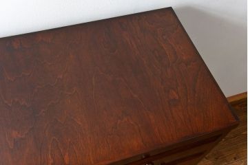 中古　松本民芸家具　D-34型整理タンス　定価約31万9000円　(箪笥)