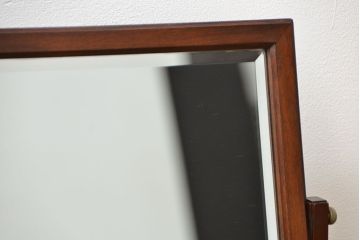 中古　オーダー品　特注の松本民芸家具　卓上ミラー(置鏡)