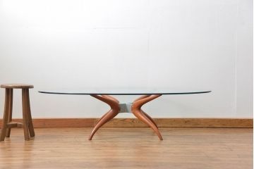 中古　アクタス取扱い　イタリアポラダ(porada)社　リビングテーブル　定価約21万円(センターテーブル)