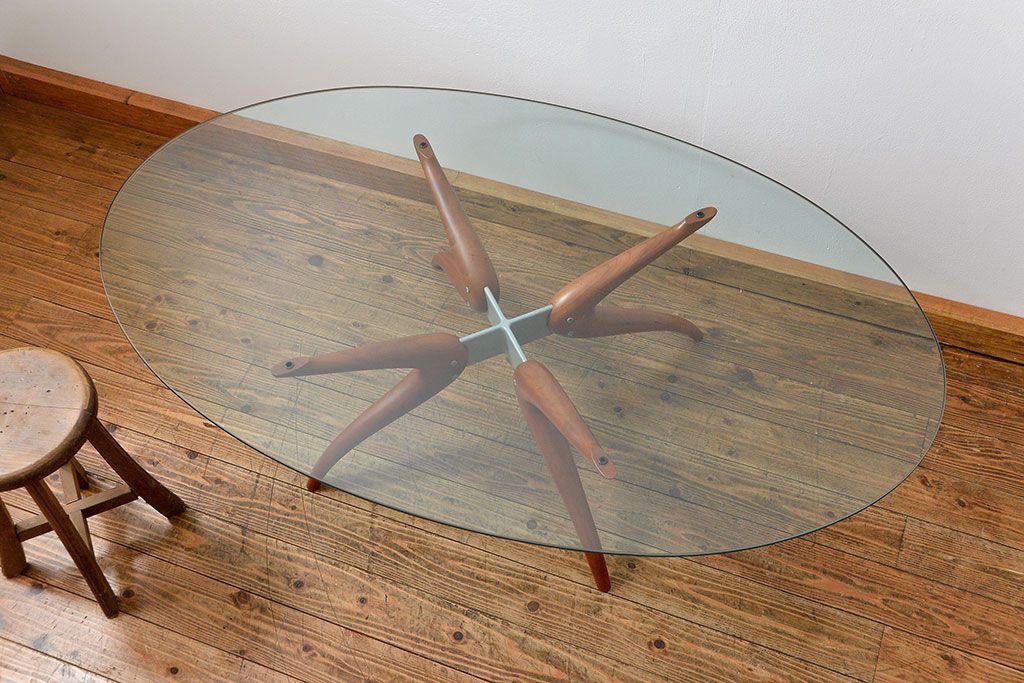 中古　アクタス取扱い　イタリアポラダ(porada)社　リビングテーブル　定価約21万円(センターテーブル)