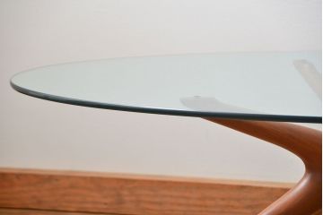 中古　アクタス取扱い　イタリアポラダ(porada)社　リビングテーブル　定価約21万円(センターテーブル)