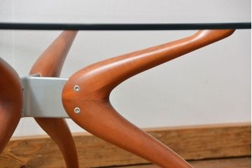 中古　アクタス取扱い　イタリアポラダ(porada)社　リビングテーブル　定価約21万円(センターテーブル)