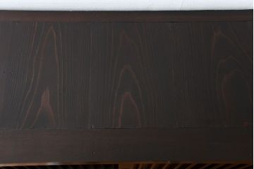 アンティーク家具　古民具・骨董 味わい深い　引き出し付き縦桟引き戸収納箪笥　サイドボード(水屋箪笥、下駄箱)