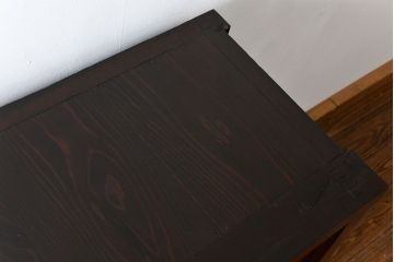 アンティーク家具　古民具・骨董 味わい深い　引き出し付き縦桟引き戸収納箪笥　サイドボード(水屋箪笥、下駄箱)