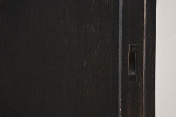 アンティーク家具　アンティークペイント仕上げ　二段重ね食器棚(収納棚)