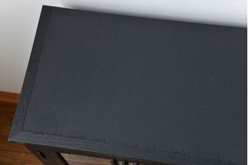 アンティーク家具　アンティークペイント仕上げ　二段重ね食器棚(収納棚)