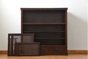 中古　三越で購入　上質な高級水屋箪笥　定価約35万円(茶箪笥、食器棚、収納棚)