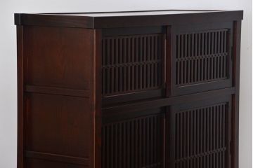 中古　三越で購入　上質な高級水屋箪笥　定価約35万円(茶箪笥、食器棚、収納棚)