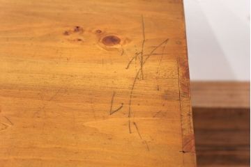 レトロ家具　昭和レトロ 古い木の三段小引き出し