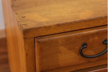 レトロ家具　昭和レトロ 古い木の三段小引き出し