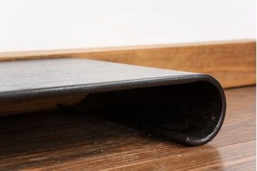アンティーク家具　アンティーク 古い唐木の巻き花台　(飾り台)
