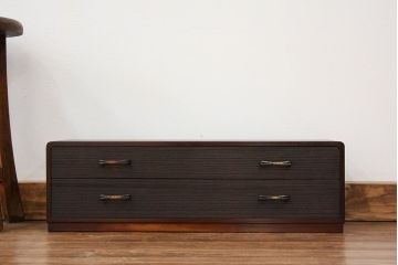 アンティーク家具　古民具・骨董 古い桐材の二杯小引き出し