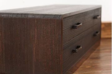 アンティーク家具　古民具・骨董 古い桐材の二杯小引き出し