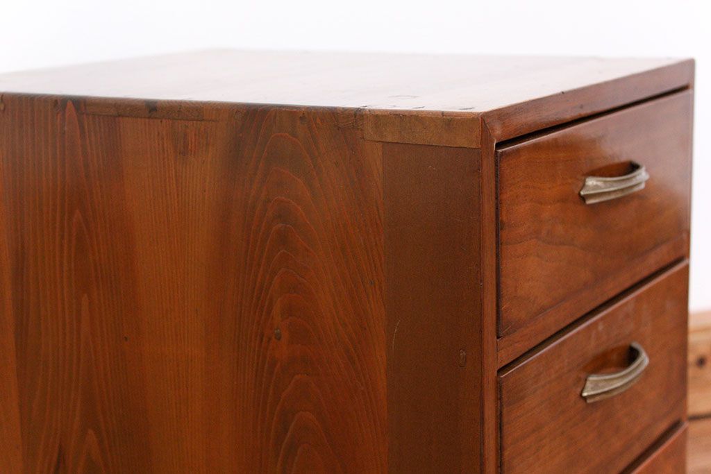 レトロ家具　昭和レトロ 引き出し3杯のアンティーク小引き出し　